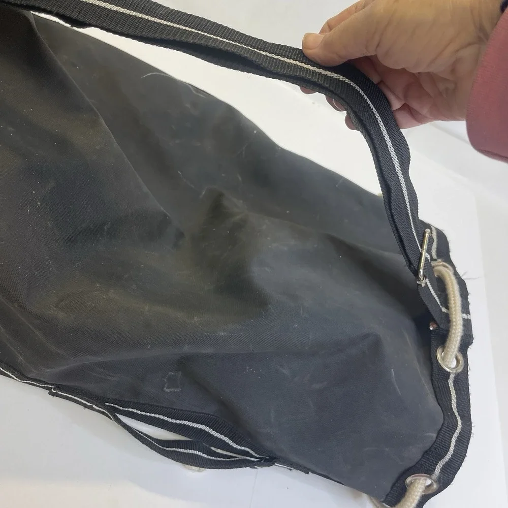 Vintage 1980s FORENZA Duffle Travel Bag Sports RETRO‎ Black 12x 24